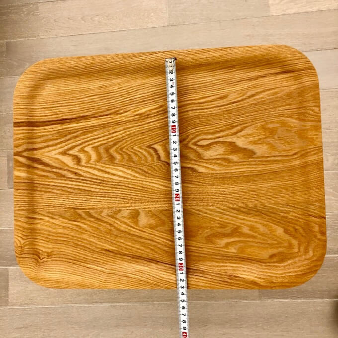 無印良品トレーの縦幅は約30cm