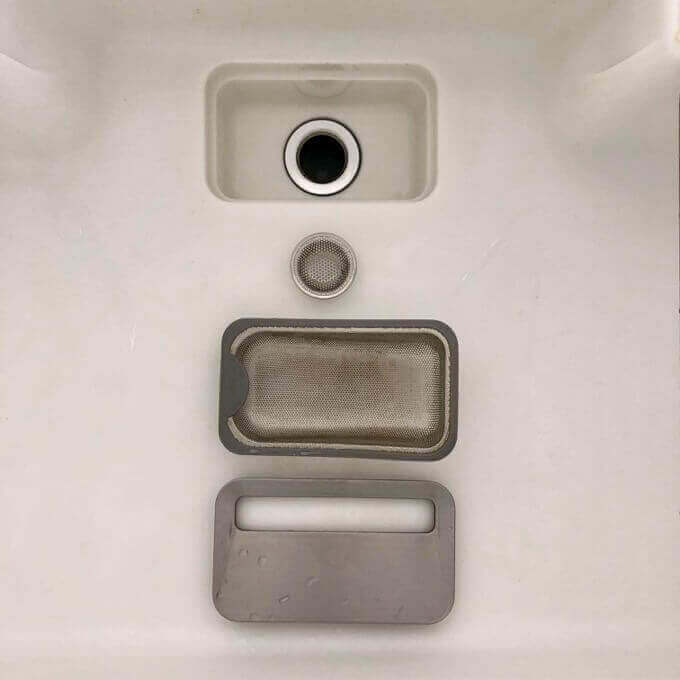 シンクの排水口は二重構造