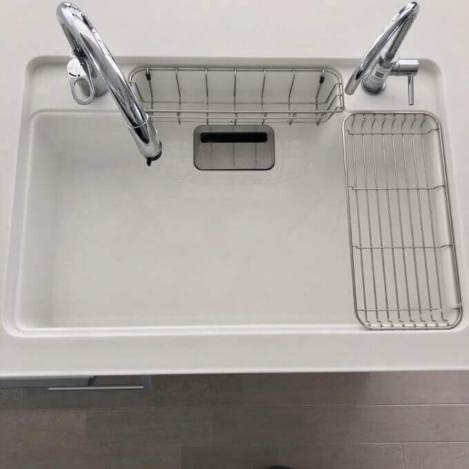 パナソニックキッチンのシンクはお掃除もらくらく