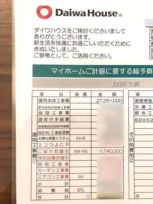 ダイワハウスの紹介特典